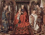Jan Van Eyck Madonna des Kanonikus Georg van der Paele, mit Hl. Domizian, dem Hl. Georg und dem Stifter Paele oil